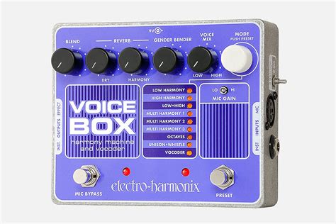 electro harmonix voice box vocal harmony machine and vocoder pedal|ehx voice box.